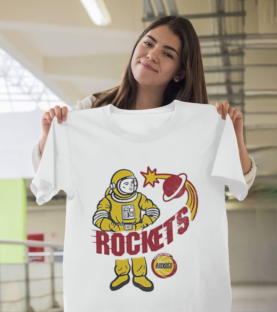Houston Rockets Astronaut Iconic Space T-Shirt