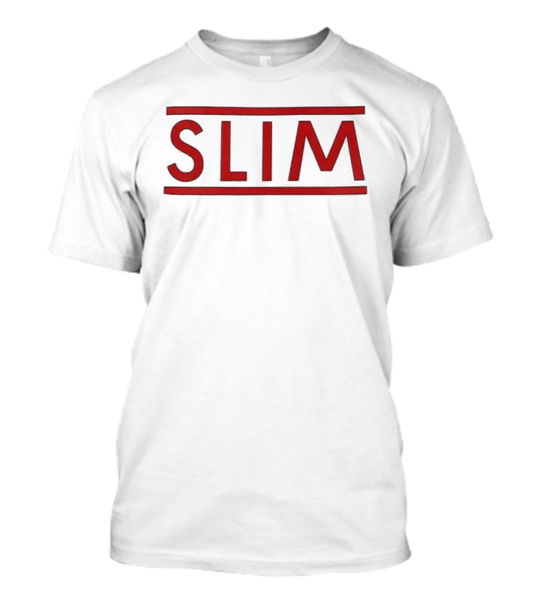 Sakamoto Days Slim Taro Text Red Bordered T-Shirt