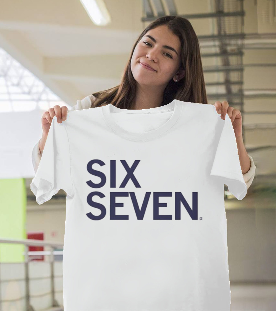 Six Seven 6 7 Text Iconic T-Shirt