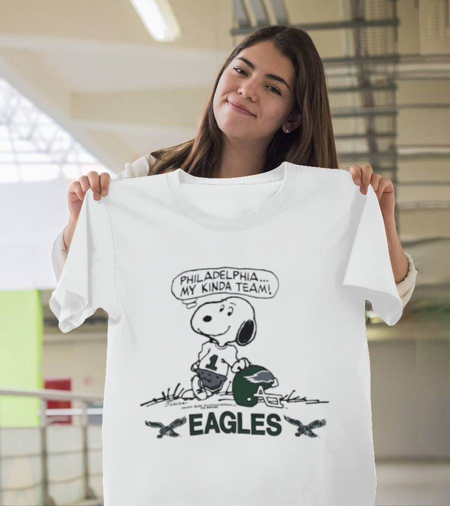 Philadelphia Eagles Snoopy Cool My Kinda Team T-Shirt