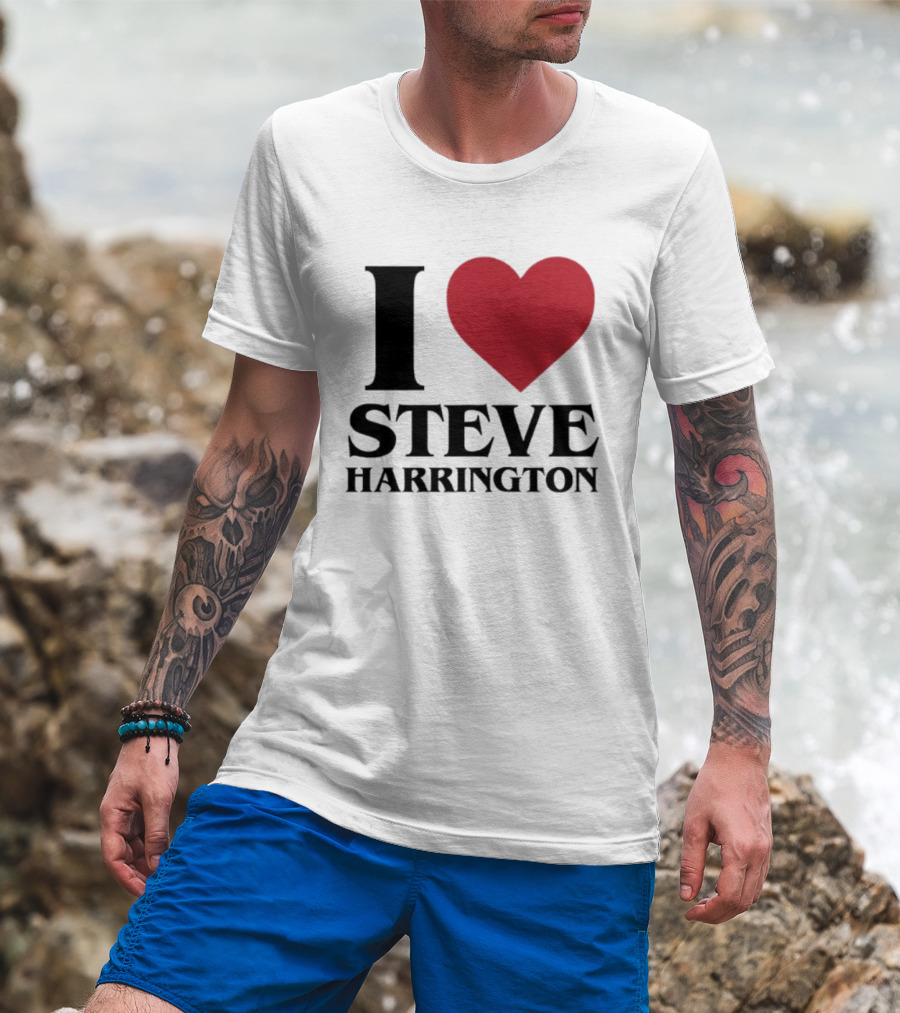 I Love Steve Harrington Heart Stranger Things T-Shirt
