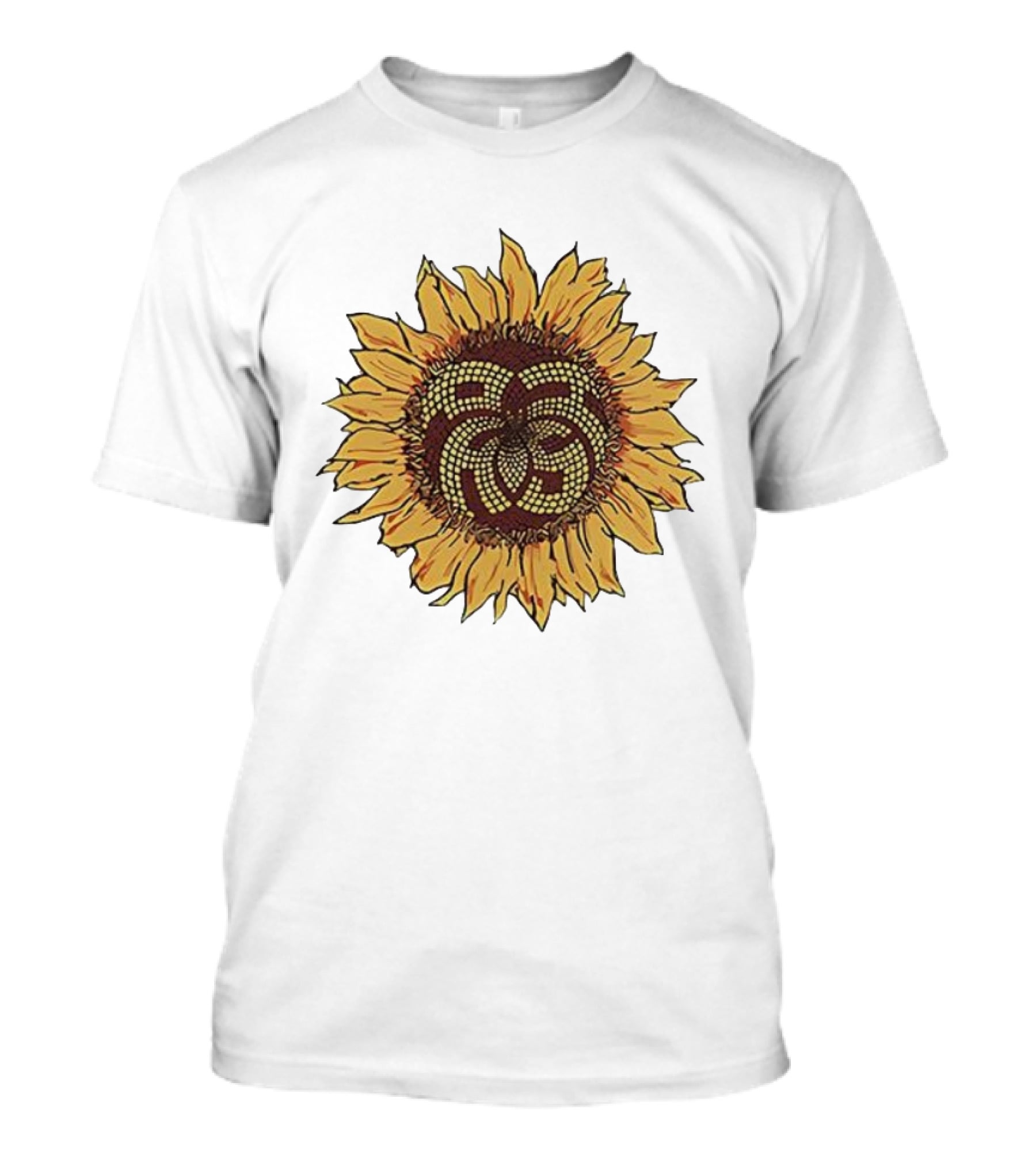 Sunflower Mosaic Pattern Aron Ralston T-Shirt