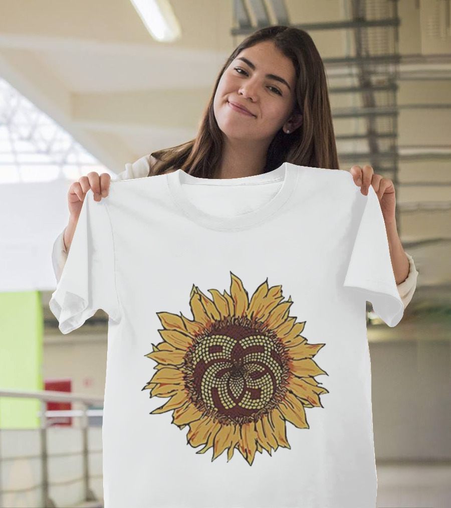 Sunflower Mosaic Pattern Aron Ralston T-Shirt