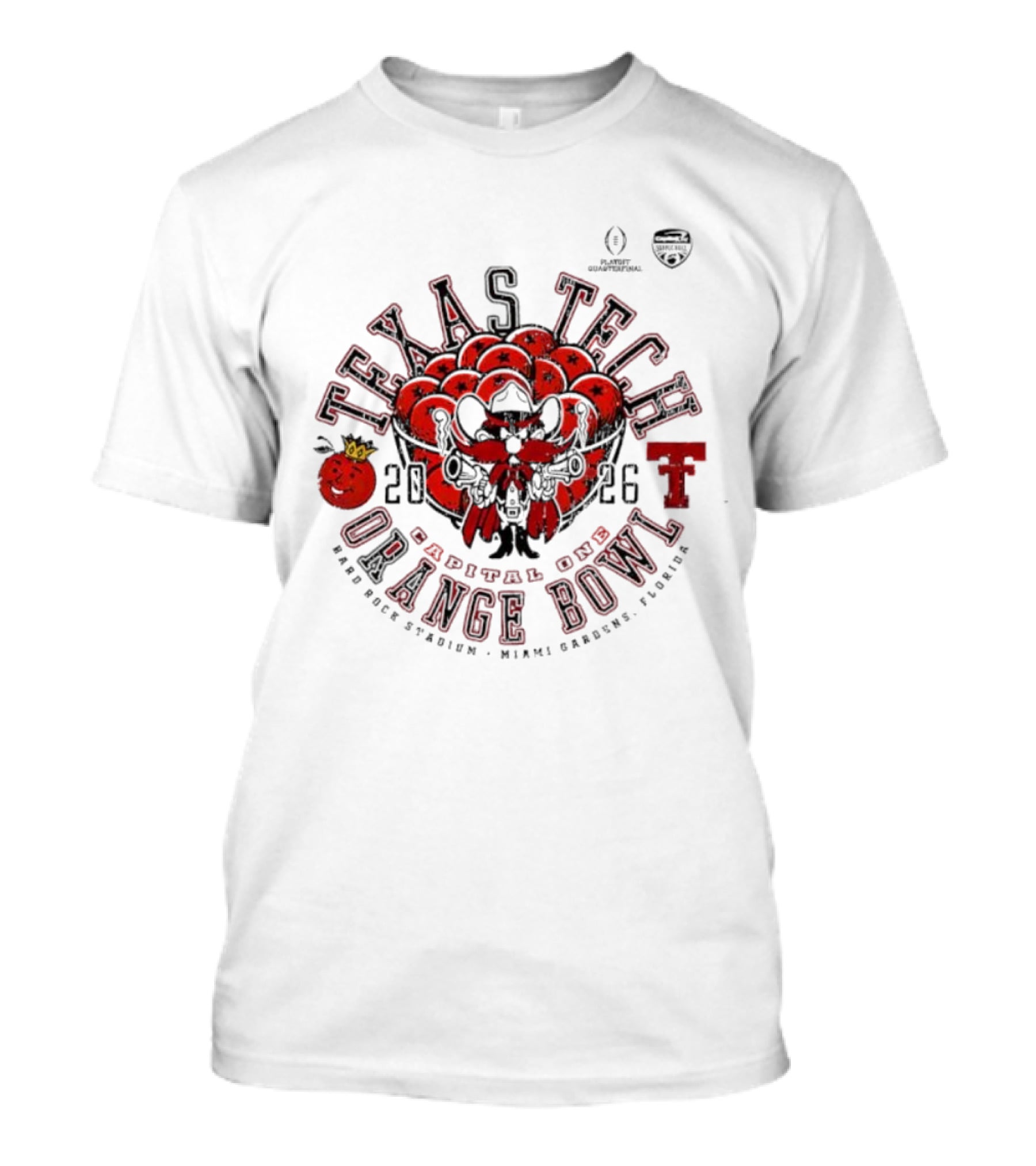 Texas Tech 2026 Capital One Orange Bowl CFP T-Shirt