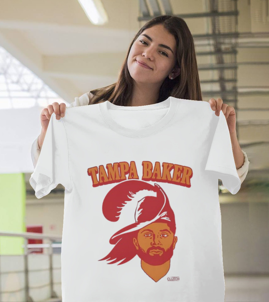 Tampa Baker Football Icon Illustration Buccaneers T-Shirt