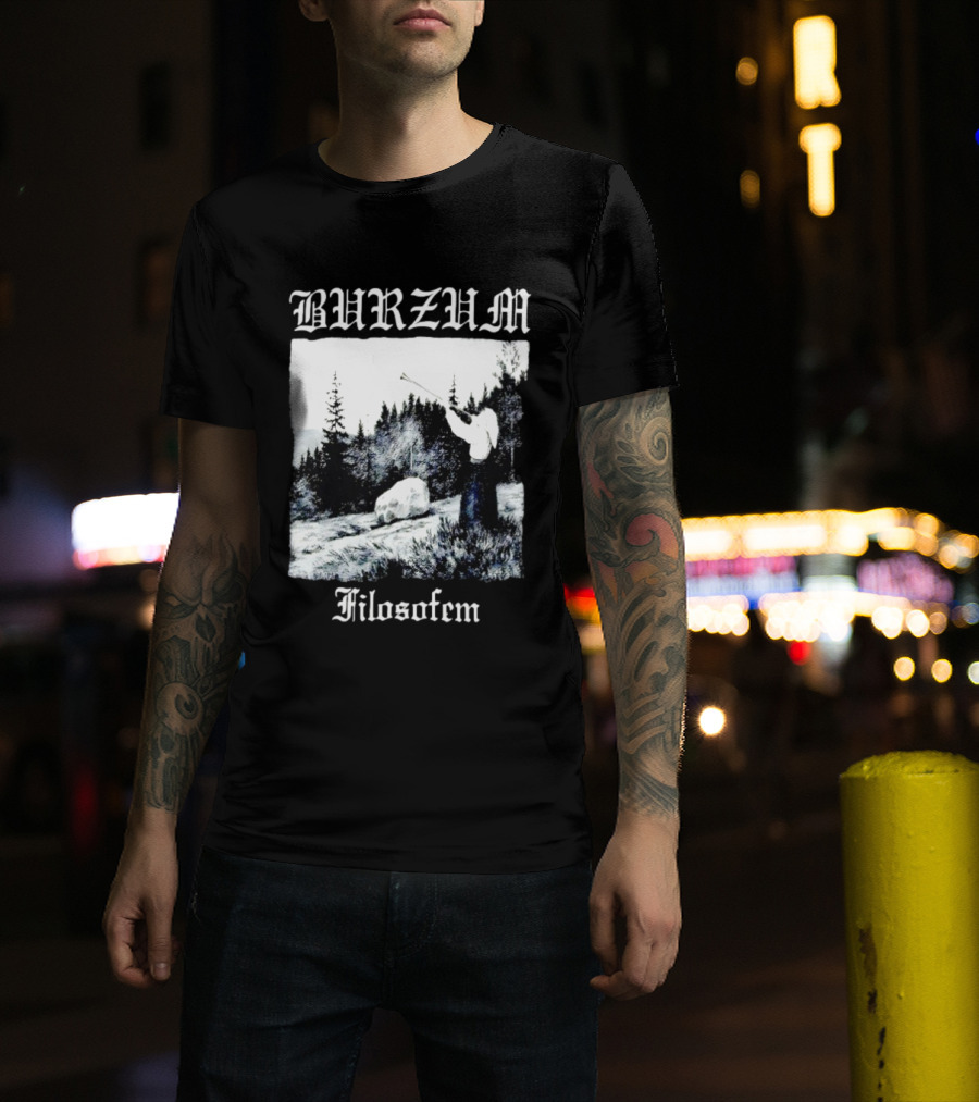Burzum Filosofem Album Nordic Forest Scene T-Shirt