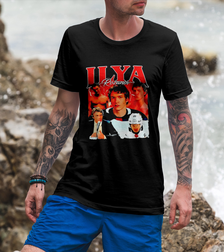 Ilya Rozanov Rivalry 90s Iconic Hockey Star T-Shirt