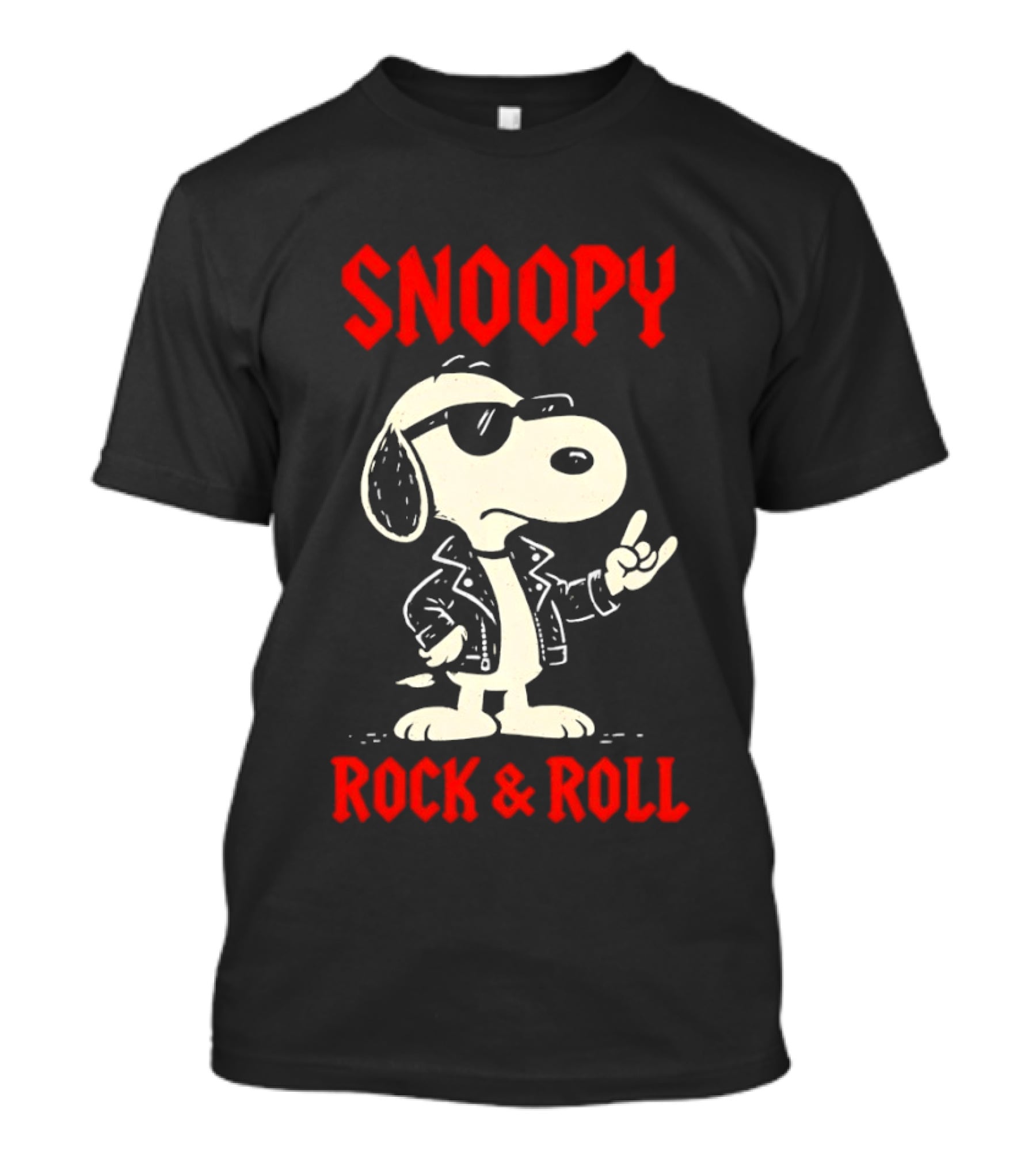 Snoopy Rock & Roll Vintage Peanuts Music T-Shirt