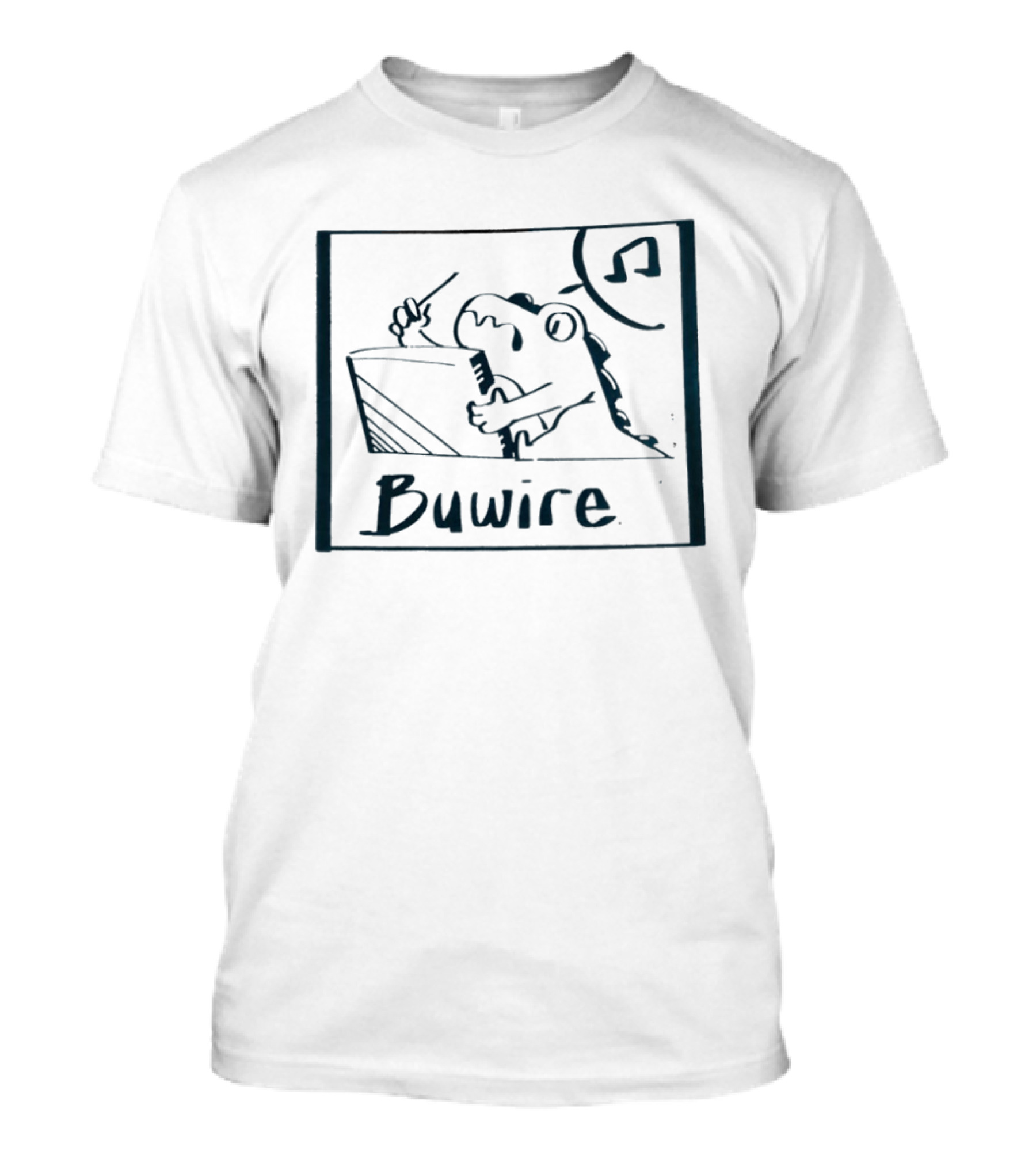 Buwire Baby Rex Conductor Music Notes Cartoon T-Shirt