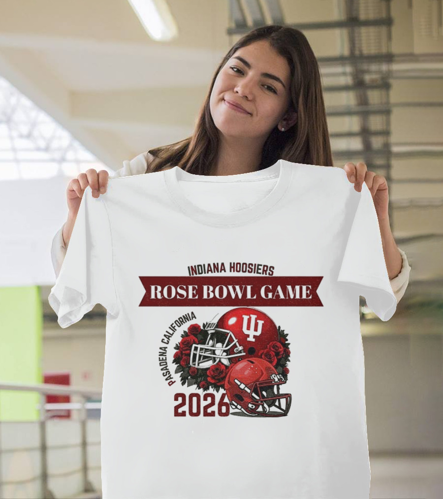 Indiana Hoosiers Rose Bowl Game 2026 Helmet Pasadena California T-Shirt