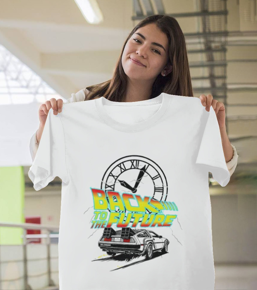 Back To The Future DMC DeLorean Official Vintage Movie T-Shirt