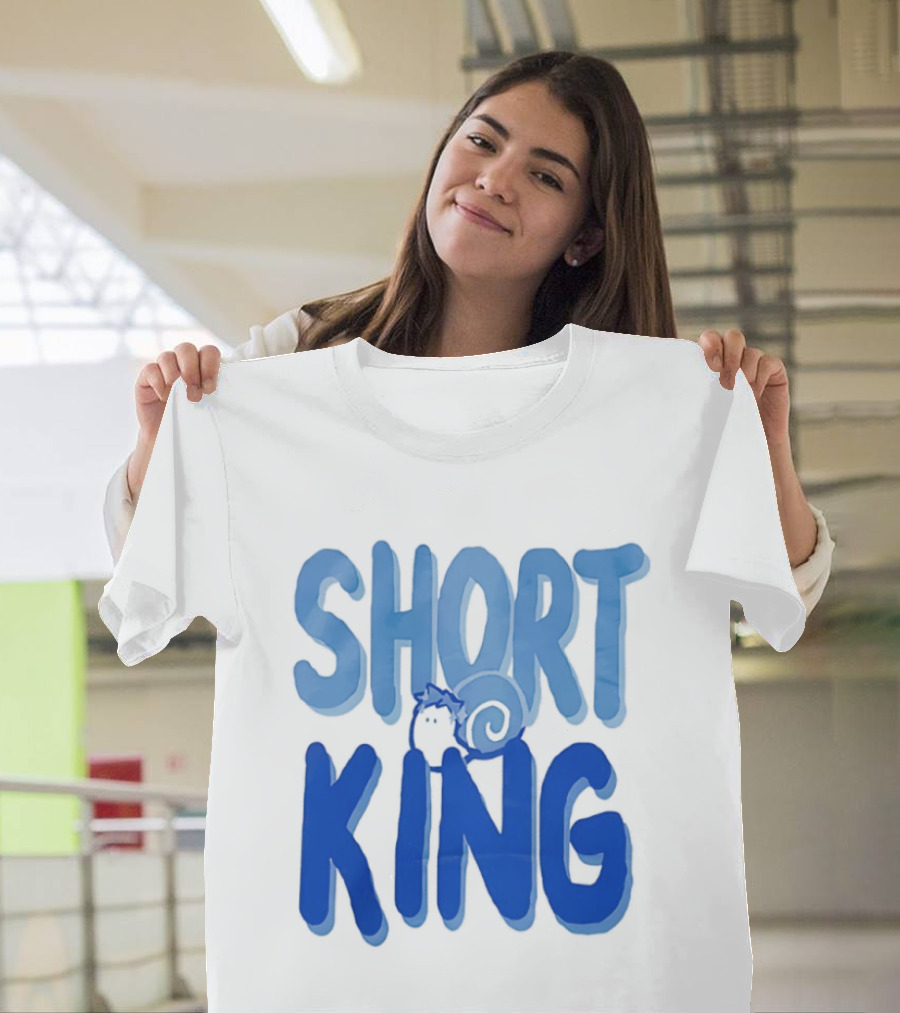 Short King Cartoon Fun Quirky T-Shirt