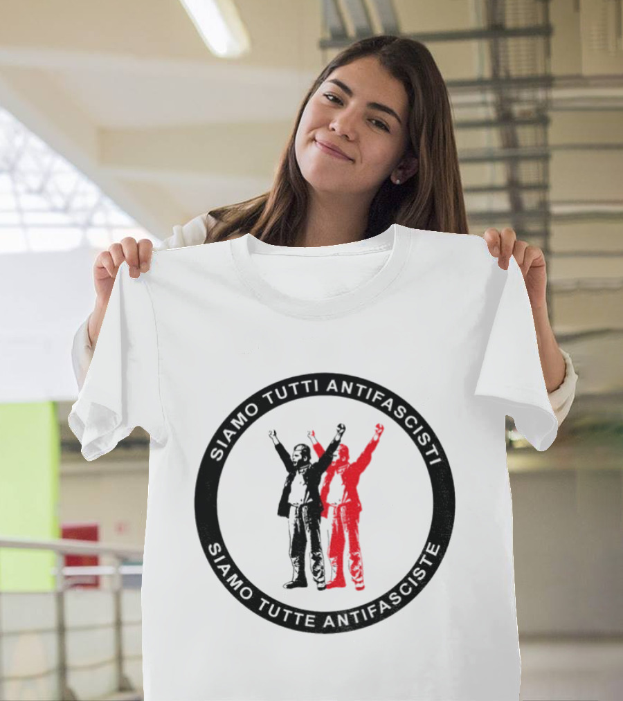 Siamo Tutti Antifascisti Raised Fist T-Shirt
