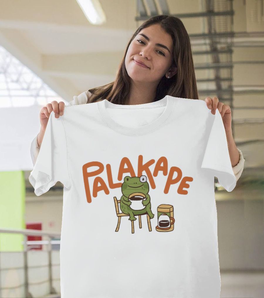Palakape Frog With Coffee T-Shirt