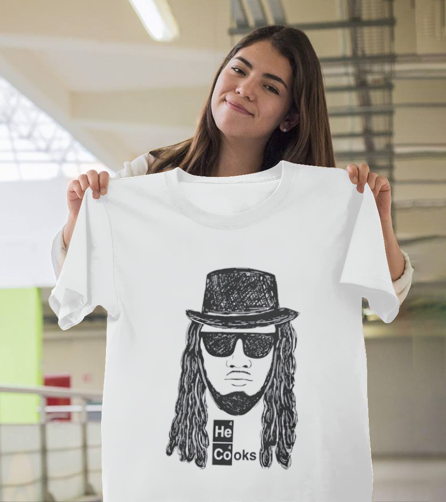 Buffalo Bills He Cooks Bigface T-Shirt