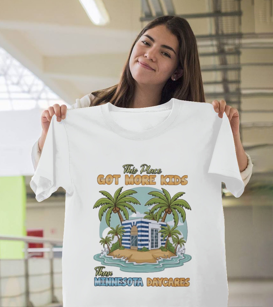 House On Small Island With More Kids Than Minnesota Daycares Tropical T-Shirt