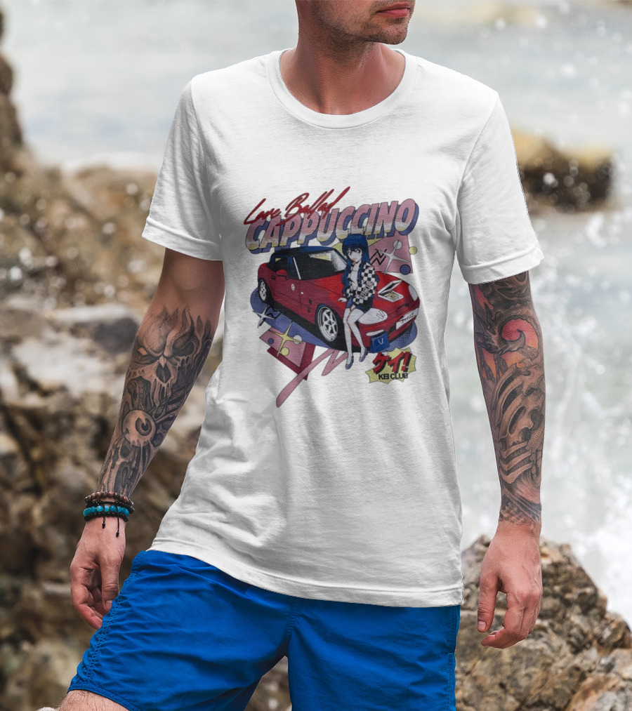 Love Ballad Cappuccino Kei Car Anime KB Club Retro Aesthetic T-Shirt