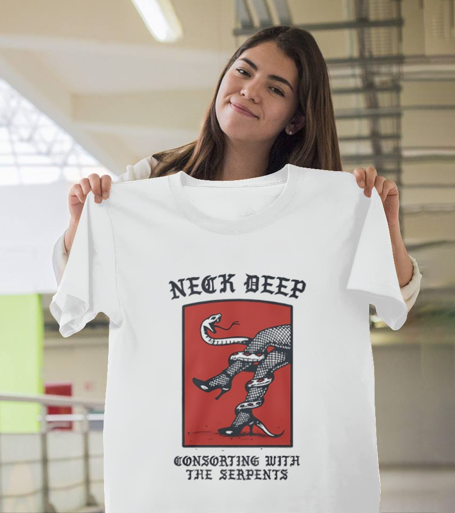 Neck Deep Consorting With The Serpents High Heels Venomous Fusion T-Shirt