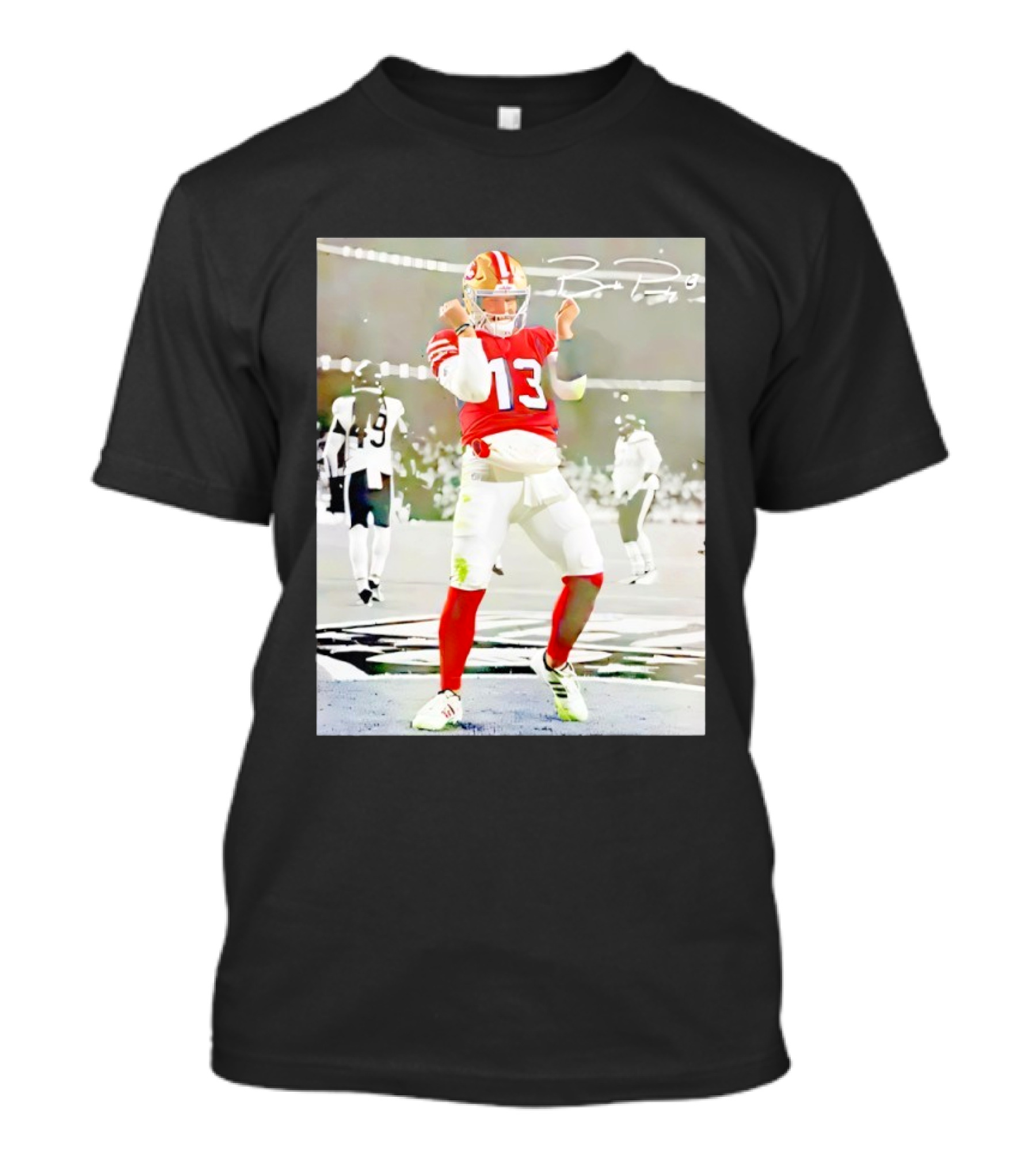 Brock Purdy 13 San Francisco 49ers Dancing Against Chicago Football Game T-Shirt