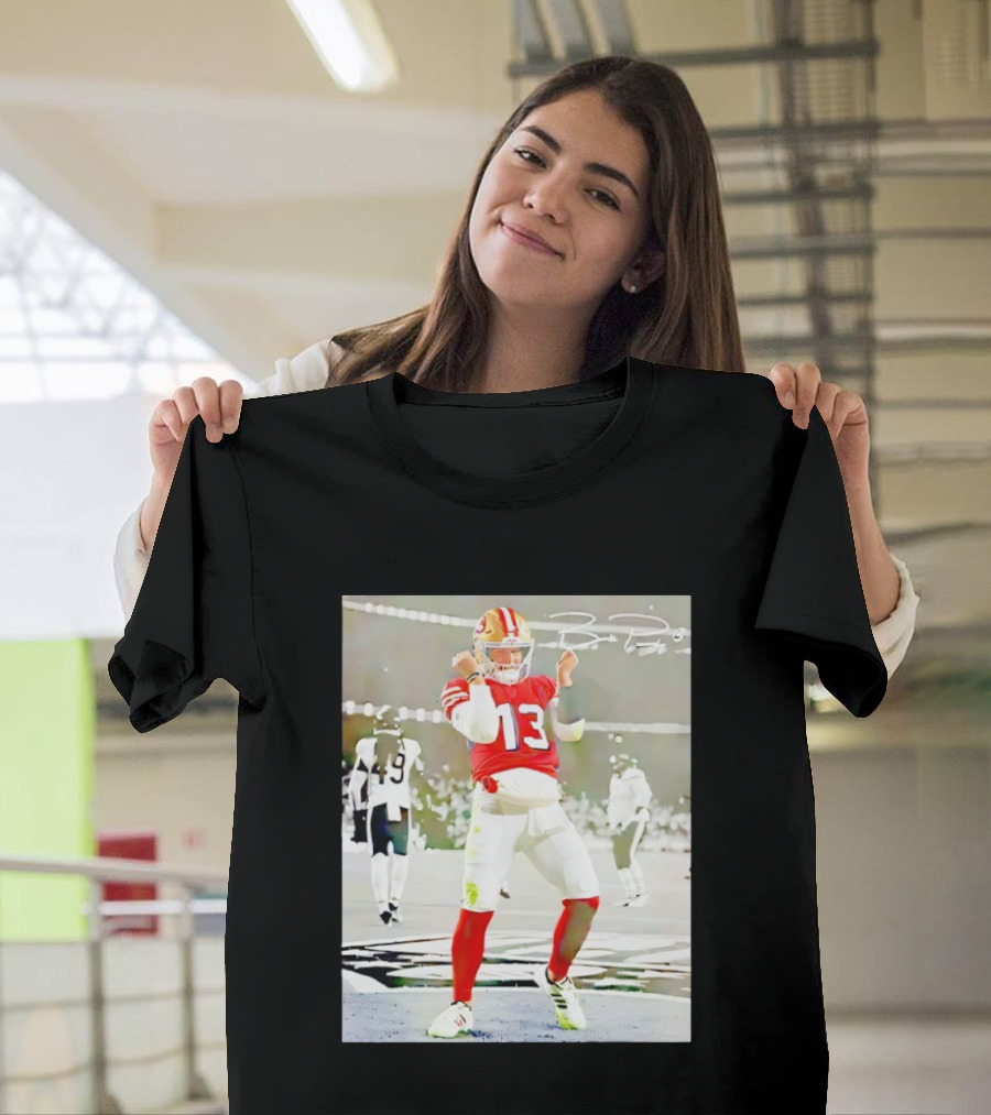 Brock Purdy 13 San Francisco 49ers Dancing Against Chicago Football Game T-Shirt