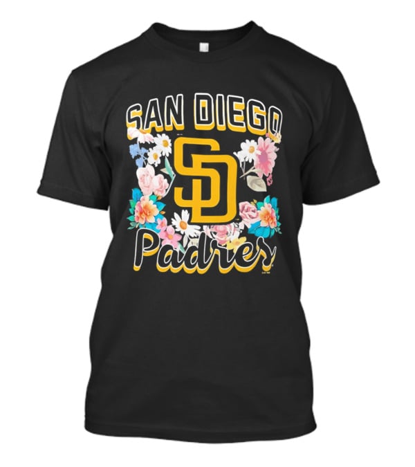 San Diego Padres Floral SD Women's T-Shirt