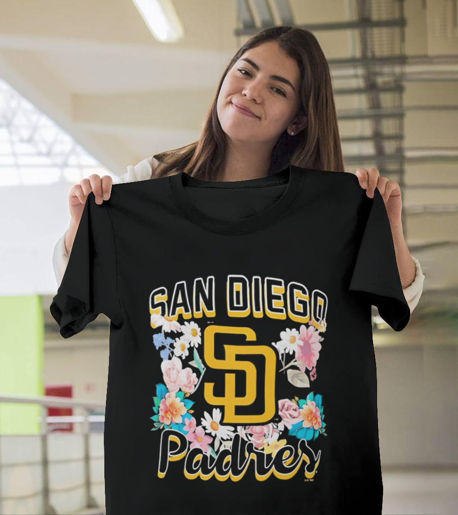 San Diego Padres Floral SD Women's T-Shirt