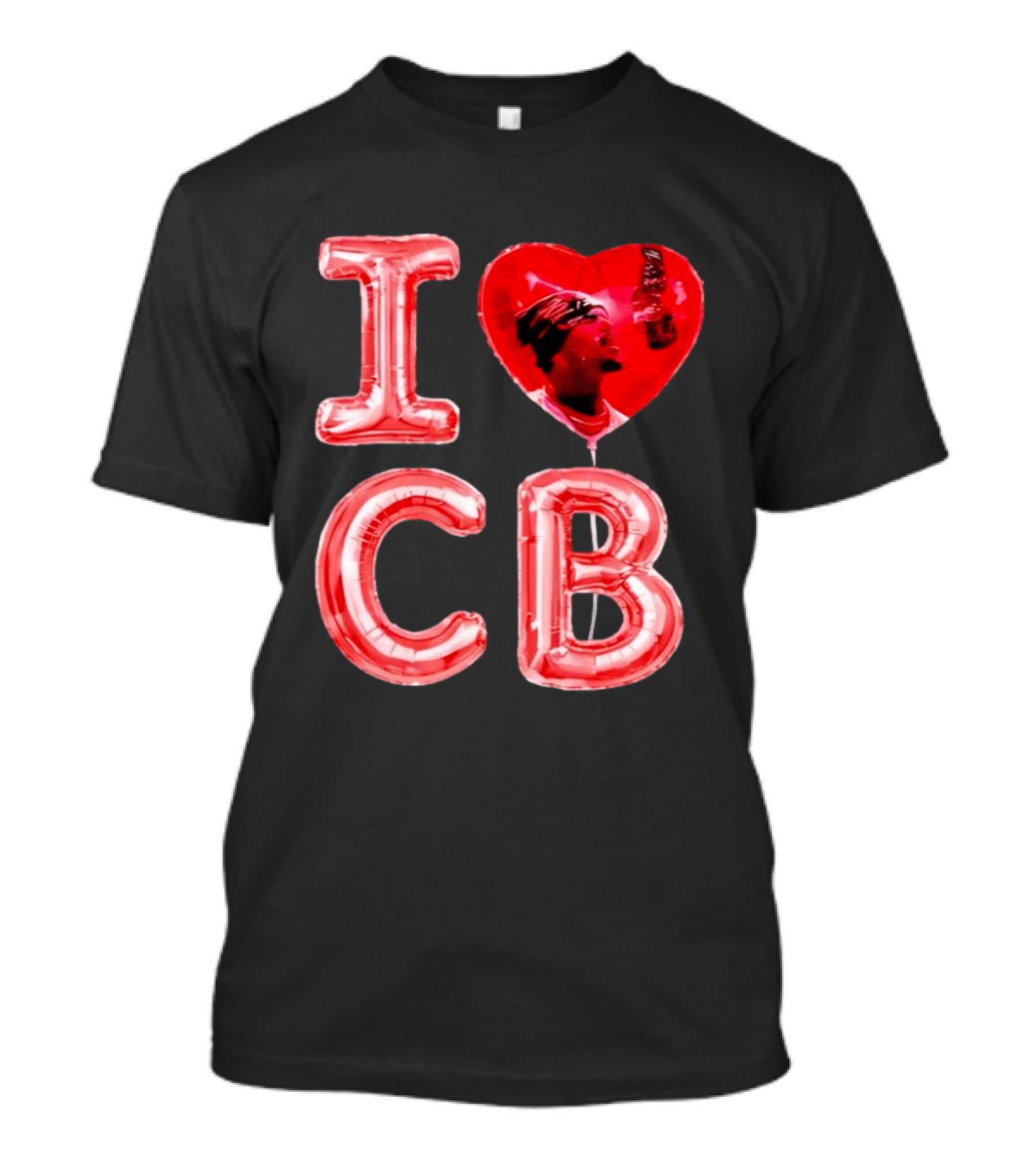 I Love CB Chris Brown Red Balloon T-Shirt