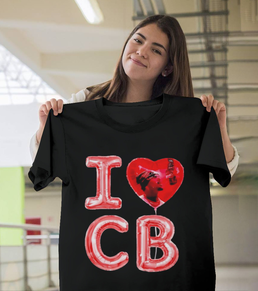 I Love CB Chris Brown Red Balloon T-Shirt