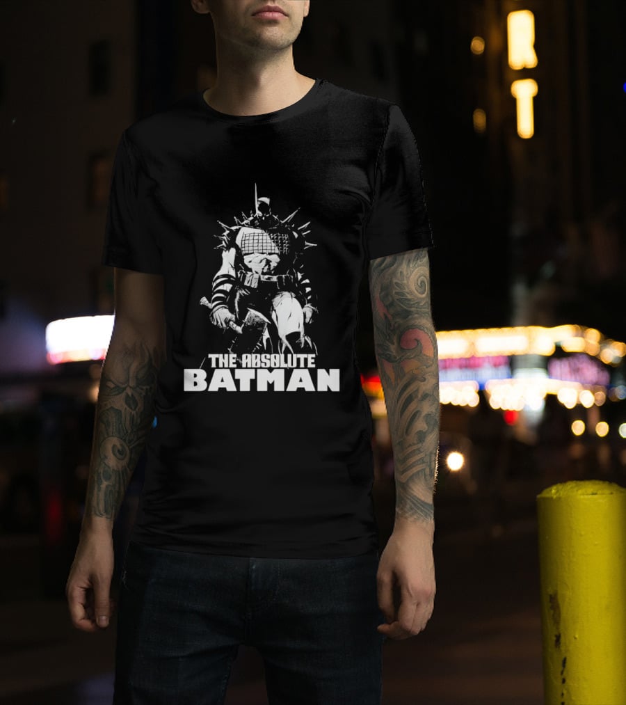 The Absolute Batman Spiked Suit Warrior With Bat Helmets T-Shirt