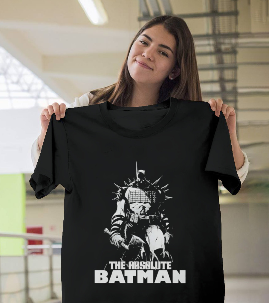 The Absolute Batman Spiked Suit Warrior With Bat Helmets T-Shirt