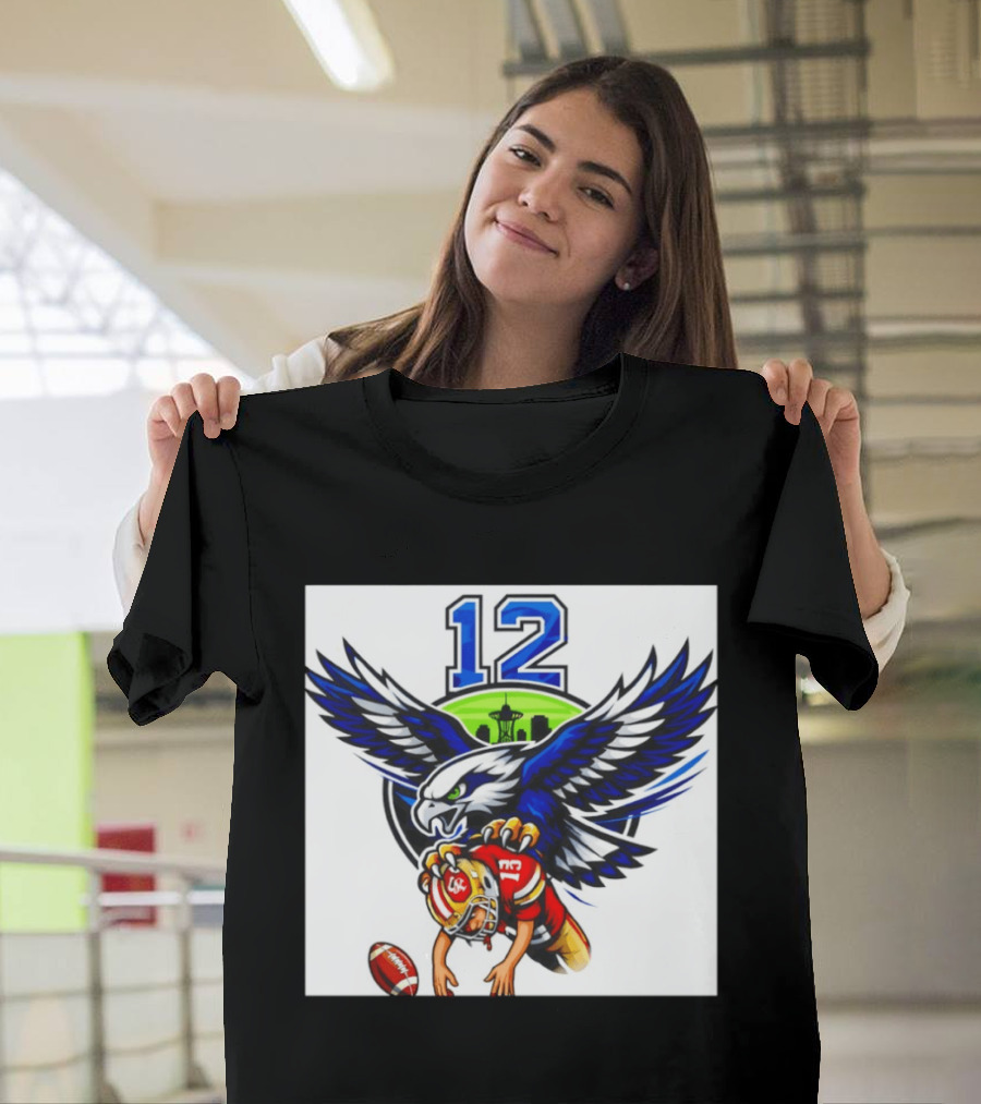 Seattle Seahawks 12th Man Meme Brock Purdy San Francisco 49ers Football Rivalry T-Shirt
