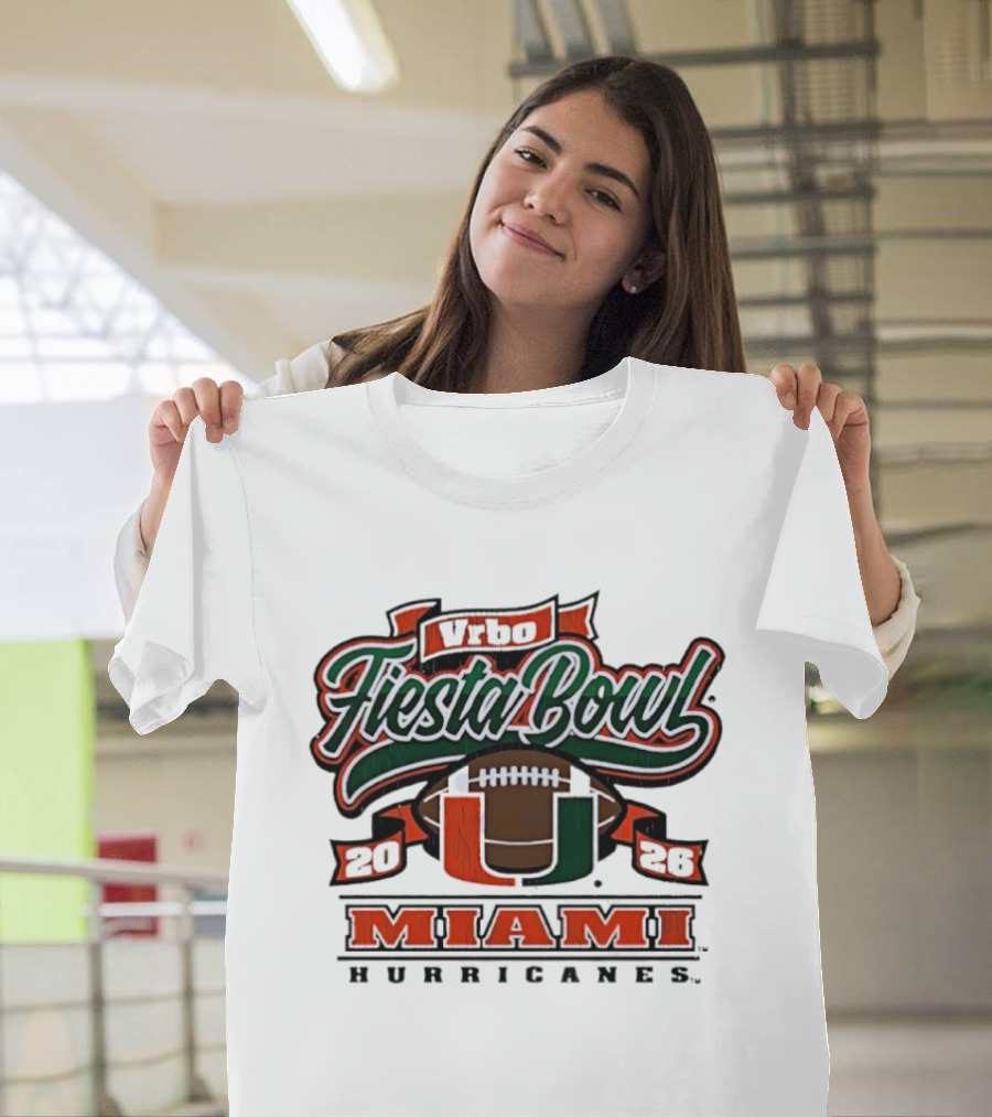 Miami Hurricanes Vrbo Fiesta Bowl 2026 Cfp Semifinal T-Shirt