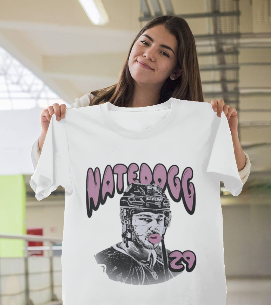 NateDogg 29 Nathan MacKinnon Blow Bubbles Colorado Avalanche Hockey T-Shirt