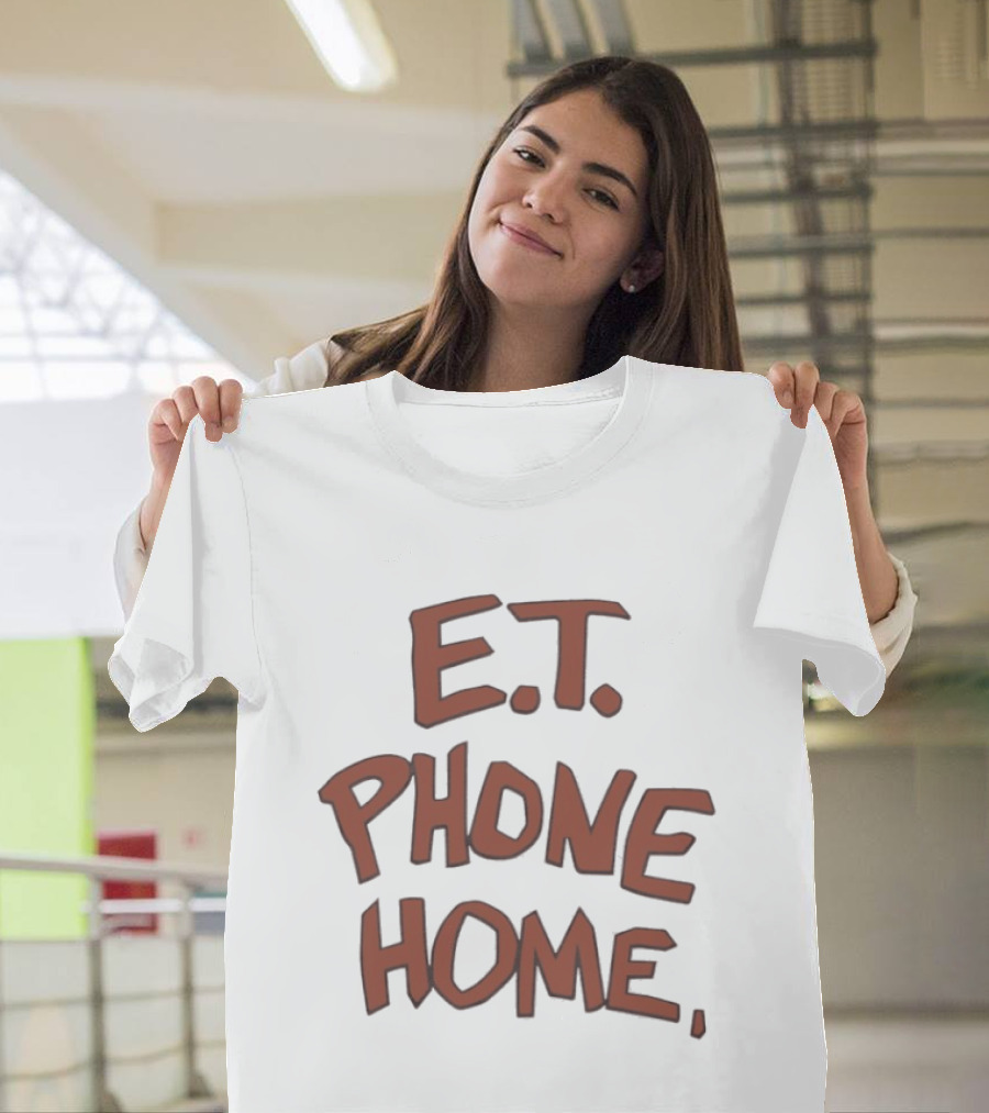 E.T. Phone Home Text Iconic Movie T-Shirt