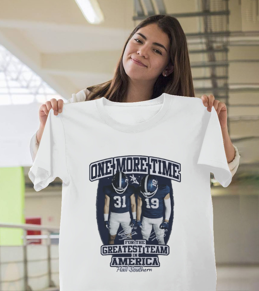 Georgia Southern Eagles One More Time Greatest Team In America Hail Southern T-Shirt