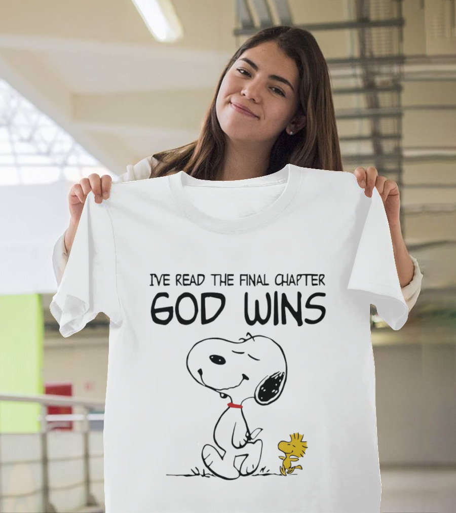 Snoopy Woodstock God Wins Final Chapter T-Shirt
