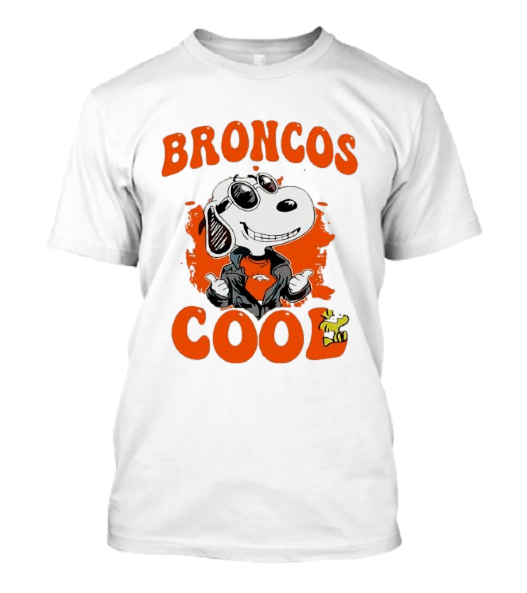 Snoopy Denver Broncos Cool Peanuts Character NFL Fan T-Shirt