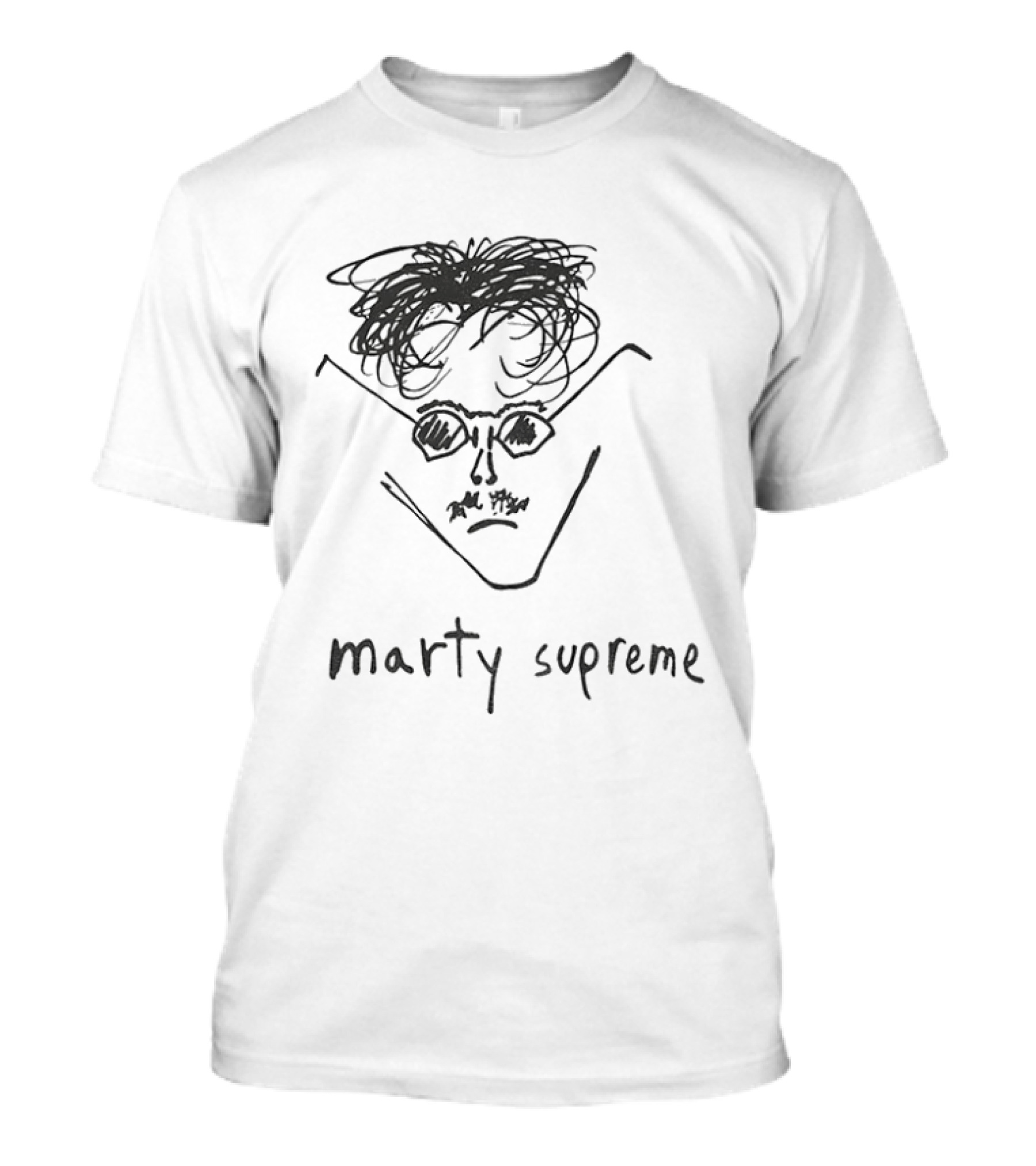 Timothee Chalamet Marty Supreme MS Doodle Drawing T-Shirt