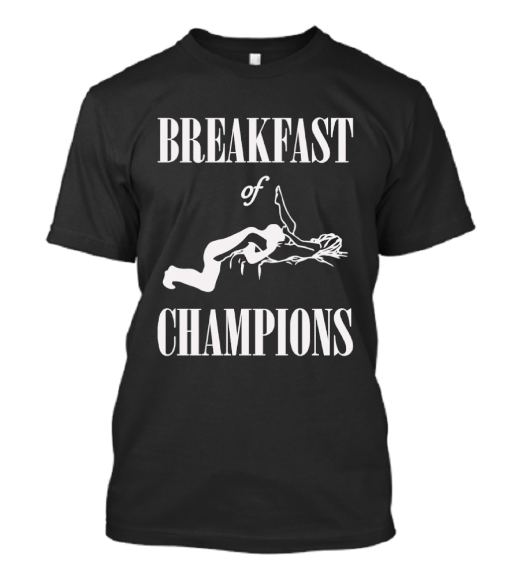 BREAKFAST OF CHAMPIONS Diving Athletic Humor T-Shirt