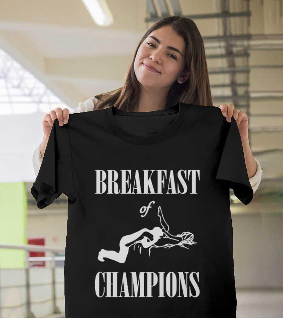 BREAKFAST OF CHAMPIONS Diving Athletic Humor T-Shirt
