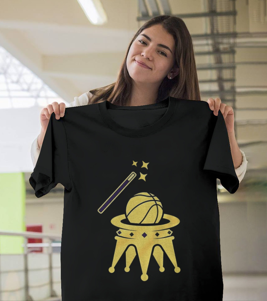 LeBron James Los Angeles Lakers Basketball King James Vintage Magic Wand Crown T-Shirt