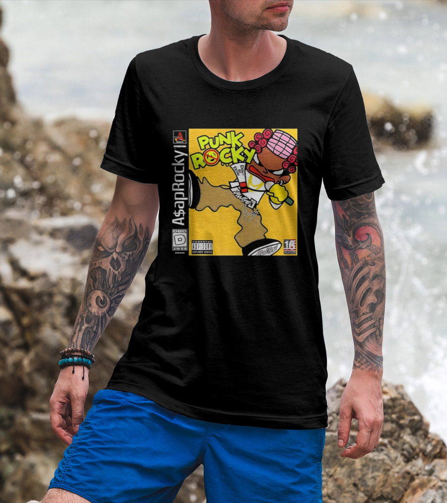 Don’t Be Dumb For Asap Rocky’s Punk Rocky Inspired By Parappa The Rapper T-Shirt