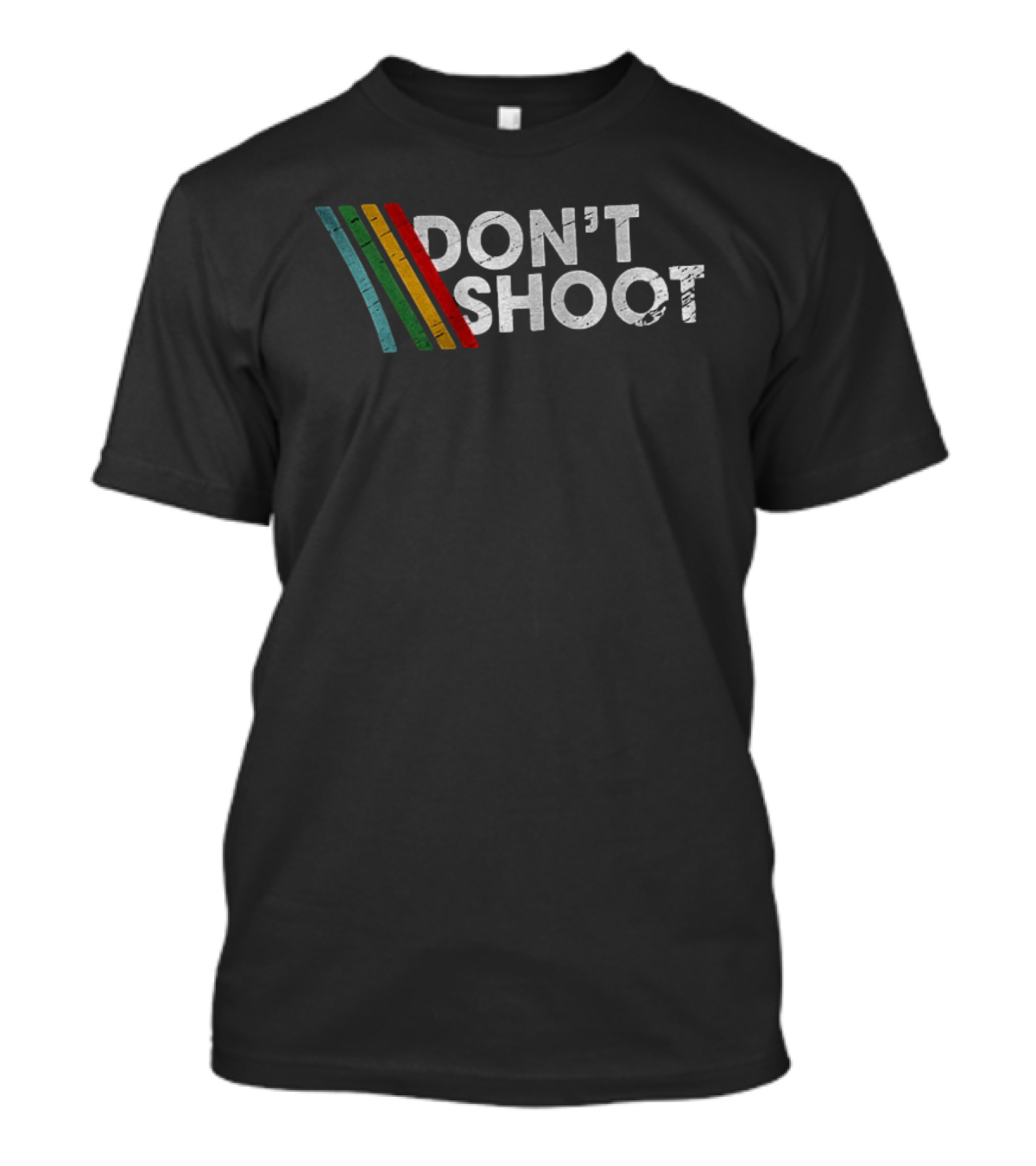 Vintage ARC Stripes Don't Shoot Multicolor T-Shirt