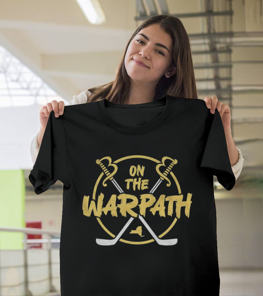 On The Warpath Buffalo Sabres Hockey Swords And Sticks T-Shirt