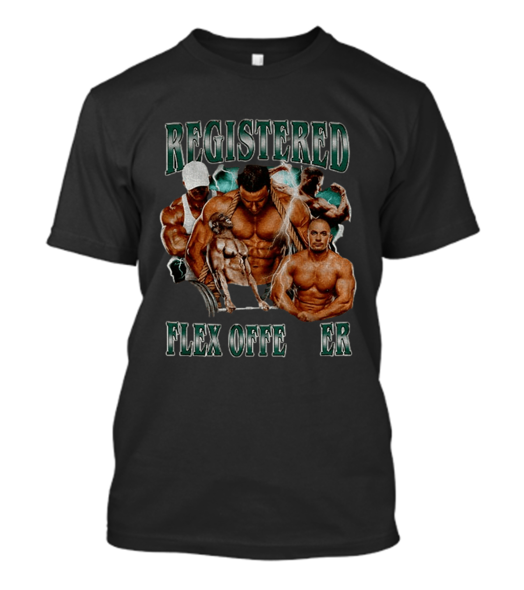 Registered Flex Offender Bodybuilding Gym Meme T-Shirt