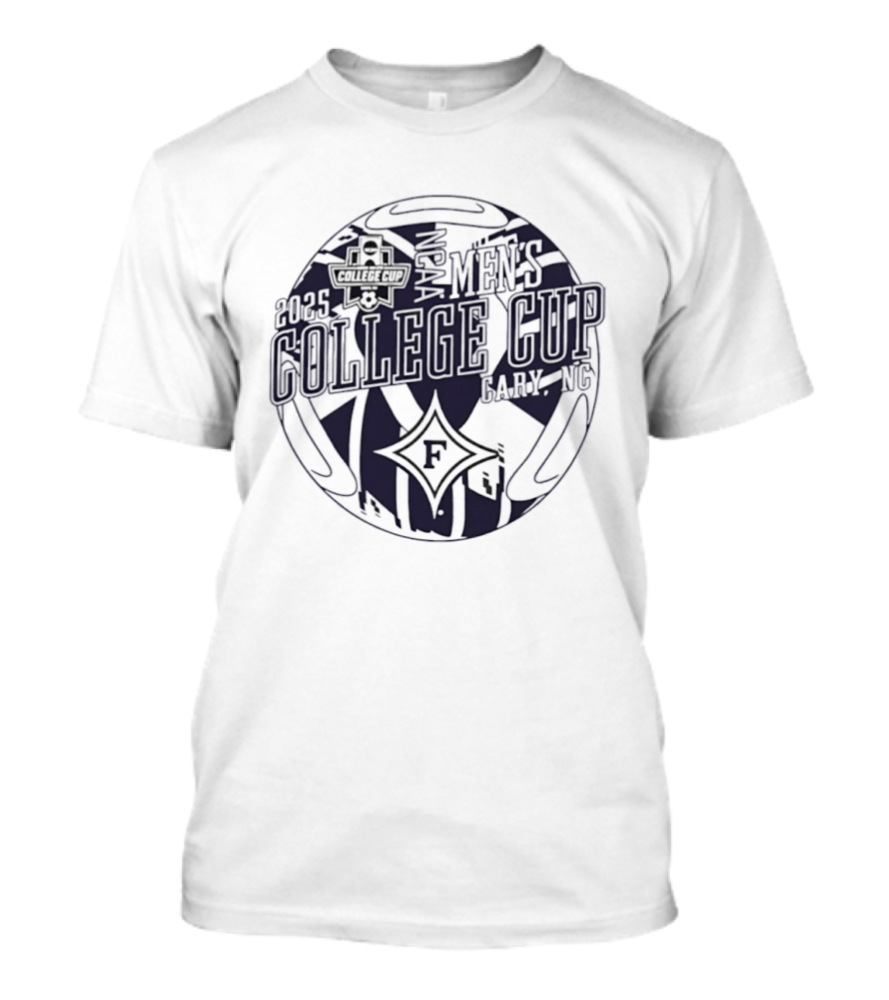 Furman Paladins NCAA Men's College Cup 2025 Soccer Ball T-Shirt