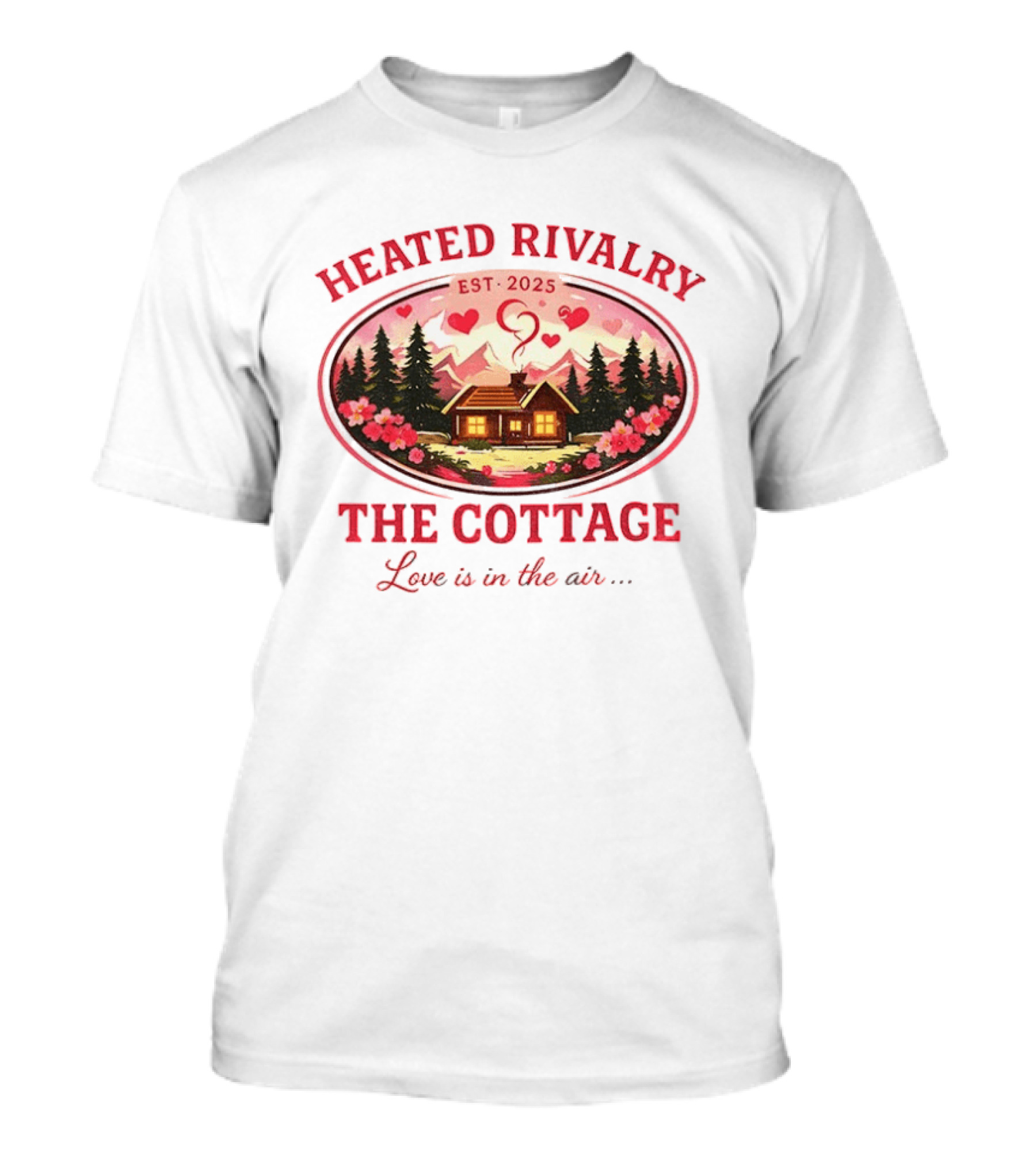 Heated Rivalry The Cottage Love Is In The Air Valentine's Day Est. 2025 T-Shirt