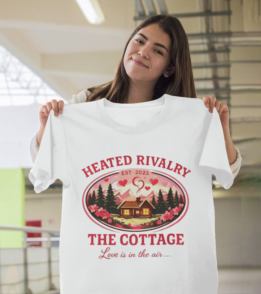 Heated Rivalry The Cottage Love Is In The Air Valentine's Day Est. 2025 T-Shirt