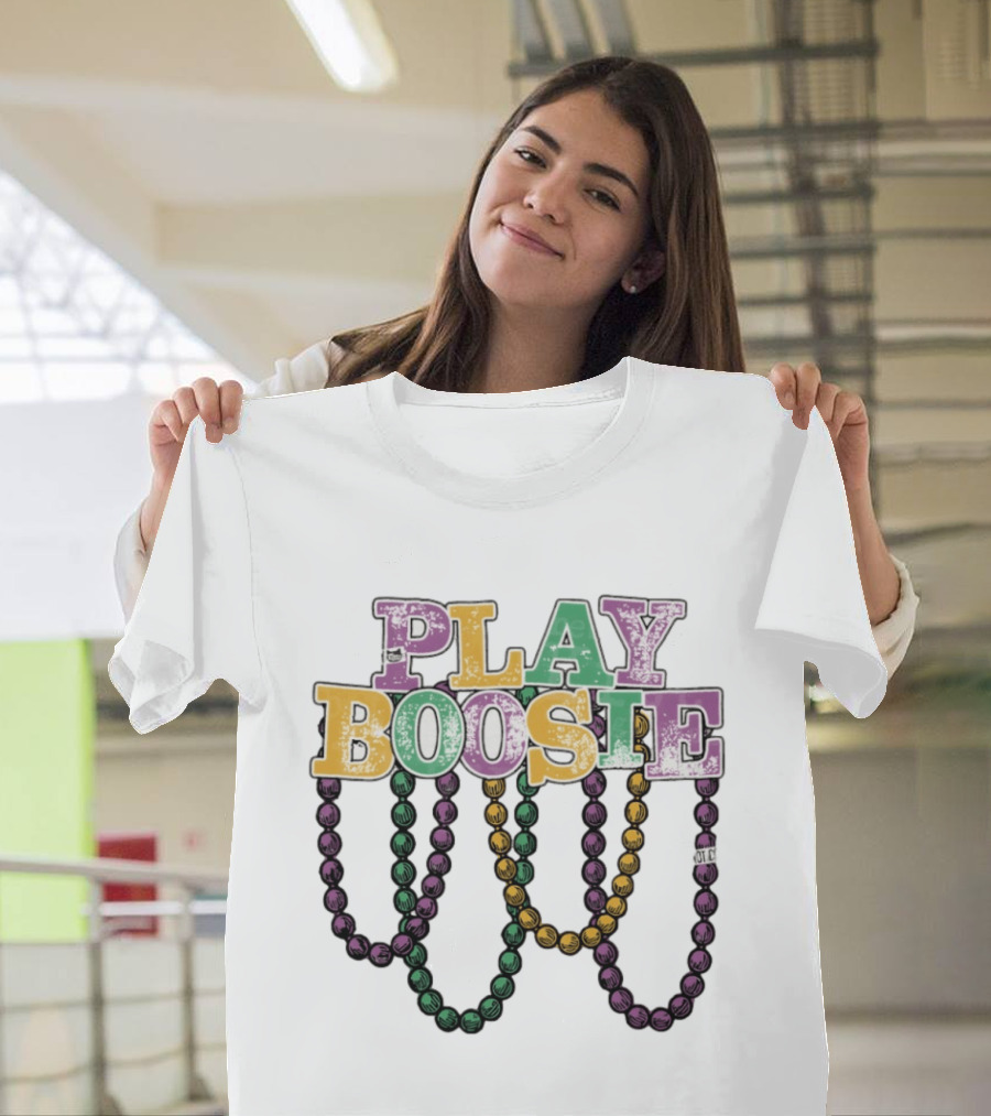 Play Boosie New Orleans Carnival Parade Beads T-Shirt