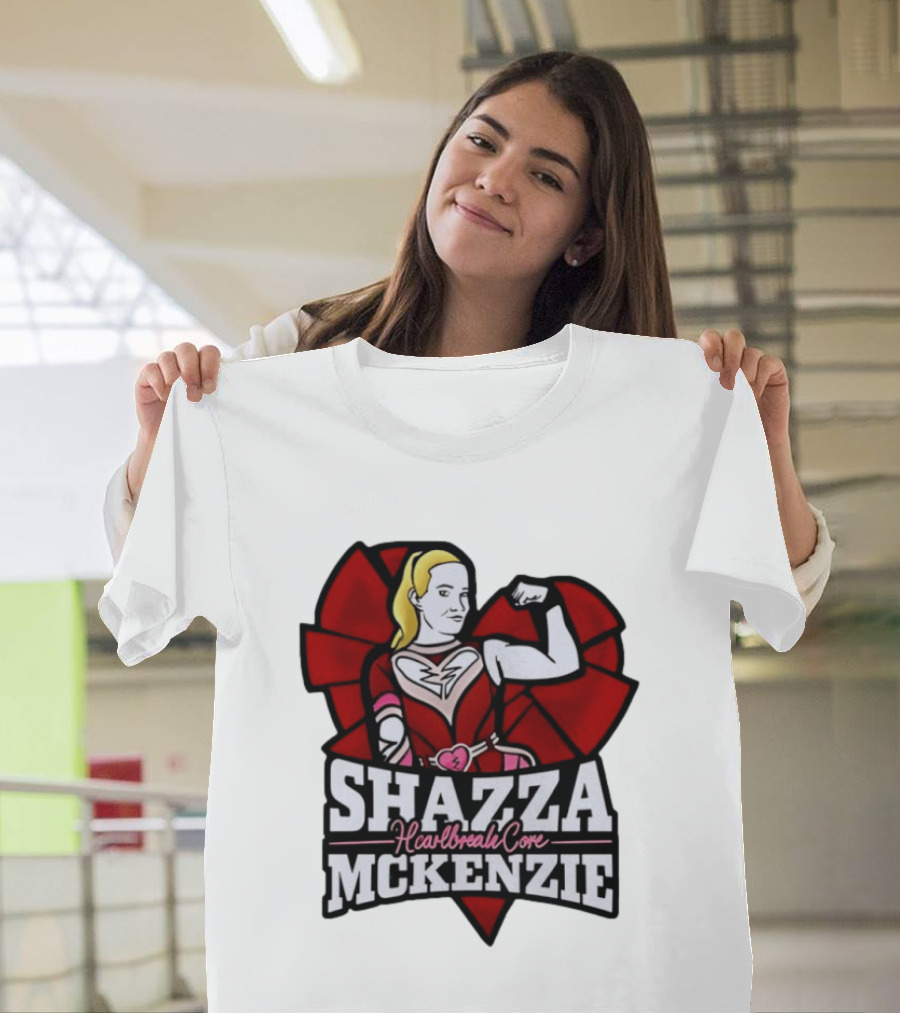 Shazza McKenzie Heartbreak Core Wrestling Superhero T-Shirt